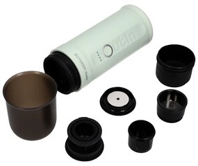 Φορητή μηχανή espresso BUYDEEM Nano OTEM-01, 7500 mAh, 20 bar, 50 ml, 12/24V, φόρτιση USB και Type-C, έδαφος + κάψουλες, πράσινο