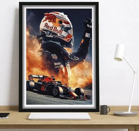 Πόστερ &amp; Κάδρο Max Verstappen F014 40x50cm  Εκτύπωση Πόστερ (χωρίς κάδρο)