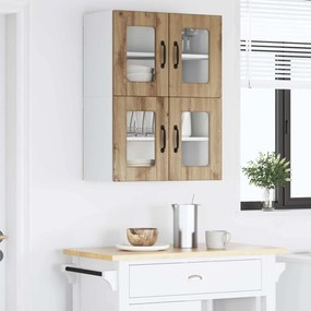 vidaXL Ραφιέρα τοίχου PORTO 2 pcs Artisan Oak Επεξεργασμένο ξύλο