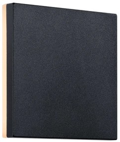 Φωτιστικό Τοίχου Artego Square 46951003 15x15cm Led 484Lm 8W 3000K IP54 Black Nordlux Aluminium, Plastic