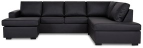 Γωνιακός Καναπές Scandinavian Choice C118, Μαύρο, 285x199x80cm, Πόδια: Ξύλο | Epipla1.gr