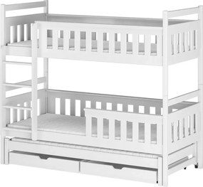 KORS 90x190 white bunk bed Lano Furniture
