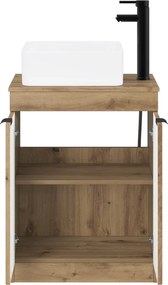 vidaXL Σετ Επίπλων Μπάνιου Artisan Δρυς Επεξεργασμένο Ξύλο