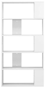 Βιβλιοθήκη/Διαχωριστικό Γυαλιστερό Λευκό 80 x 24 x 159 εκ. - Λευκό