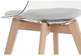 Καρέκλα Τραπεζαρίας DKD Home Decor Γκρι Ξύλο Πολυανθρακικό 54 x 47 x 81 cm