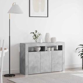 vidaXL Πλαϊνό γραφείο Σκυρόδεμα Γκρι 116 x 30 x 75 εκ.