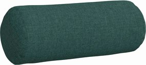 vidaXL Μαξιλάρια Στήριγμα 2 pcs Σκούρο Πράσινο Ø 15 x 40 εκ ύφασμα