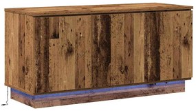 vidaXL Ντουλάπα Τηλεόρασης με LED Παλιό Ξύλο 100 x 38 x 49 εκ.