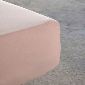 Σεντόνι Με Λάστιχο Unicolors Light Pink Nima Ημίδιπλο 100% Cotton