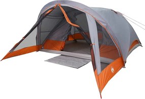 vidaXL Σκηνή Οικογενειακή 6 Ατόμων Αδιάβροχη Γκρι