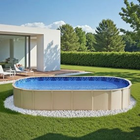 VEVOR Oval Pool Liner 12x24ft Overlap Style Pool Liner 54in Wall Height