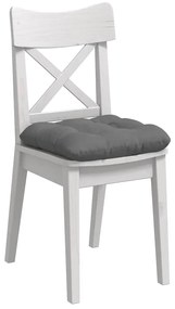 vidaXL Μαξιλάρια καθισμάτων 4 pcs Σκούρο Γκρι 45 x 45 cm