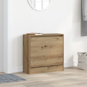 vidaXL Ντουλάπα Παπουτσιών Καρυδιά 60x21x57 εκ Επεξεργασμένο Ξύλο