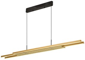 Φωτιστικό Οροφής - Ράγα Krakow 701CHD1146 130x13x120cm Led 6500lm 65W 3000K Gold Opviq