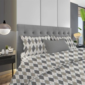 Μαξιλαροθήκη Φάκελος Φανελένια 50x70εκ. Diamond 328 Grey DimCol