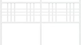 vidaXL Ανταλλακτικό κεφαλάρι Λευκό 160 εκ. Μεταλλικό