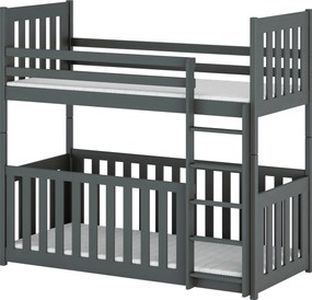 CRIS 90x190 graphite bunk bed Lano Furniture