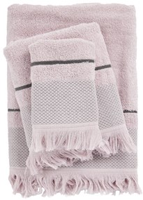 Σετ Πετσέτες 3τμχ Βαμβακερές Best 0838 Lilac Das Home
