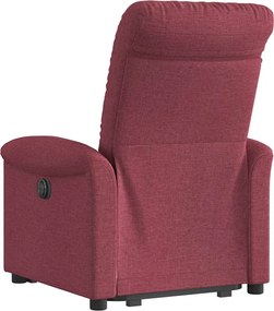 vidaXL Πολυθρόνα Ηλεκτρική Ανακλ. Μπορντό Υφασμάτινη