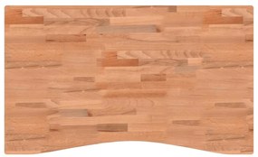 vidaXL Επιφάνεια Εργασίας 100x(55-60)x2,5 εκ. από Μασίφ Ξύλο Οξιάς