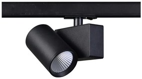 Σποτ Ράγας Μονοφασικό LED 20W 4000Κ Ρυθμιζόμενο Lisor Aca-LISOR2040B2N-Μαύρο LISOR2040B2N