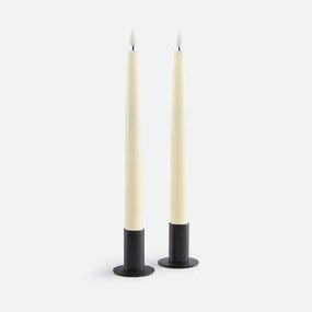 Σετ 2 κεριών LED από κερί, ύψος 24,5 cm