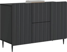 vidaXL Πλαϊνό γραφείο Μαύρο 89 x 34,5 x 62 εκ. Επεξεργασμένο Ξύλο