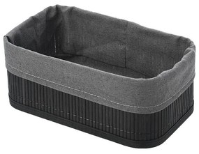 Καλάθι Οργάνωσης Bamboo Essentials Black Estia 24,5x15x10εκ. 02-19686
