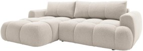 Γωνιακός καναπές Mitto-Krem-Αριστερή - 270.00Χ173.00Χ85.00cm