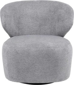 Πολυθρόνα Marelia περιστρεφόμενη γκρι ύφασμα 73x76x76εκ 73x76x76 εκ.