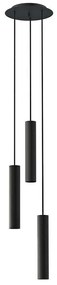 Φωτιστικό Οροφής Baton 7856 3xE27 10W Black Nowodvorski Metal