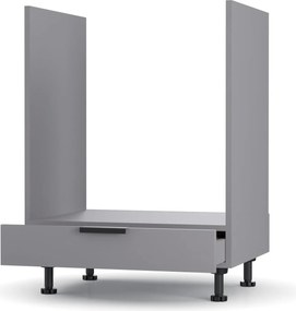 Craft Κάτω Ντουλάπι Φούρνου Γραφίτης 60x48x82cm