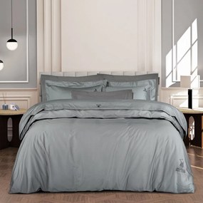 Σεντόνια 2179 (Σετ 4τμχ) Silver Greenwich Polo Club King Size 250x270cm 100% Cotton Satin