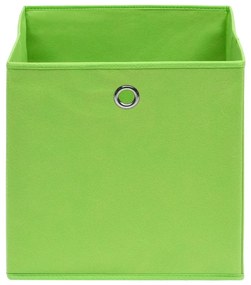 Κουτιά Αποθήκευσης 4 τεμ. Πράσινα 28x28x28 εκ. Ύφασμα Non-woven - Πράσινο