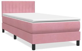 ΚΡΕΒΑΤΙ BOXSPRING ΜΕ ΣΤΡΩΜΑ ΡΟΖ 90X220 ΕΚ. ΒΕΛΟΥΔΙΝΟ 3317108