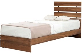 Κρεβάτι Fuga (Για Στρώμα 90x200cm) 801CMY5304 95x205x100cm Walnut Single