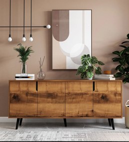 Κονσόλα Καρυδί FLEDAS 180x45x80