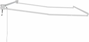 vidaXL Αναδιπλούμενο πλαίσιο τέντας Λευκός 350 x 250 εκ Αλουμίνιο