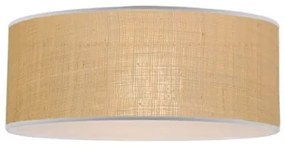 Πλαφονιέρα Φωτιστικό Οροφής Ψάθα Amanda 4278500 Viokef-4278500-Καφέ 4278500
