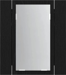 vidaXL Ντουλάπι Μπάνιου με LED, Μαύρο Δρυς, 40x12x45 εκ. από Τεχνητό Ξύλο
