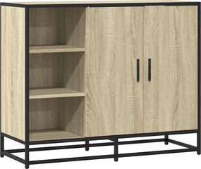 vidaXL Sideboard Sonoma Oak 92x35x76 cm Κατασκευασμένο ξύλο