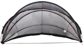 vidaXL Θόλος πισίνας Μαύρο 405 x 405 x 192 εκ.