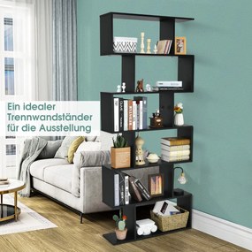 Costway  Μοντέρνα και Πολυχρηστική Βιβλιοθήκη από Φιλική προς το Περιβάλλον Μοριοσανίδα CB10344DK