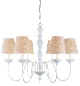 Φωτιστικό Οροφής 77-3671 C111-6 Orion White Mat Homelighting Metal, Fabric