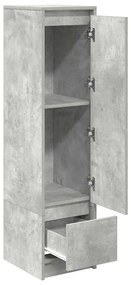 vidaXL Ντουλάπι Γκρι Σκυροδέματος 29,5x34x119,5 εκ. Επεξεργασμένο Ξύλο