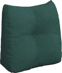 vidaXL Μαξιλάρι Πλάτης Σκούρο Πράσινο 45 x 50 x 24 cm ύφασμα