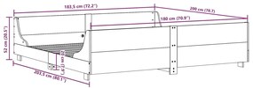 ΣΚΕΛΕΤΟΣ ΚΡΕΒΑΤΙΟΥ ΧΩΡΙΣ ΣΤΡΩΜΑ 180X200 ΕΚ ΜΑΣΙΦ ΞΥΛΟ ΠΕΥΚΟΥ 3302273