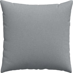 vidaXL Μαξιλάρι Καναπέ 2 pcs Ανοιχτό γκρι 80 x 80 cm ύφασμα