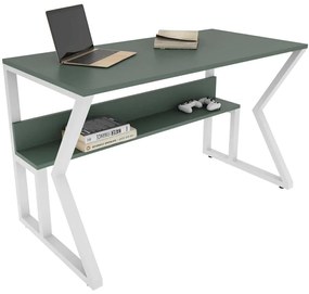 Γραφείο Wake 875ZNA4576 120x60x72,8cm Green-White