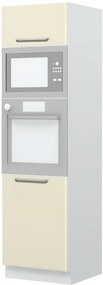 Επιδαπέδιο ντουλάπι φούρνου ψηλό Modena K21-60-RM-Λευκό - Μπεζ - 60.00Χ60.00Χ216.00cm